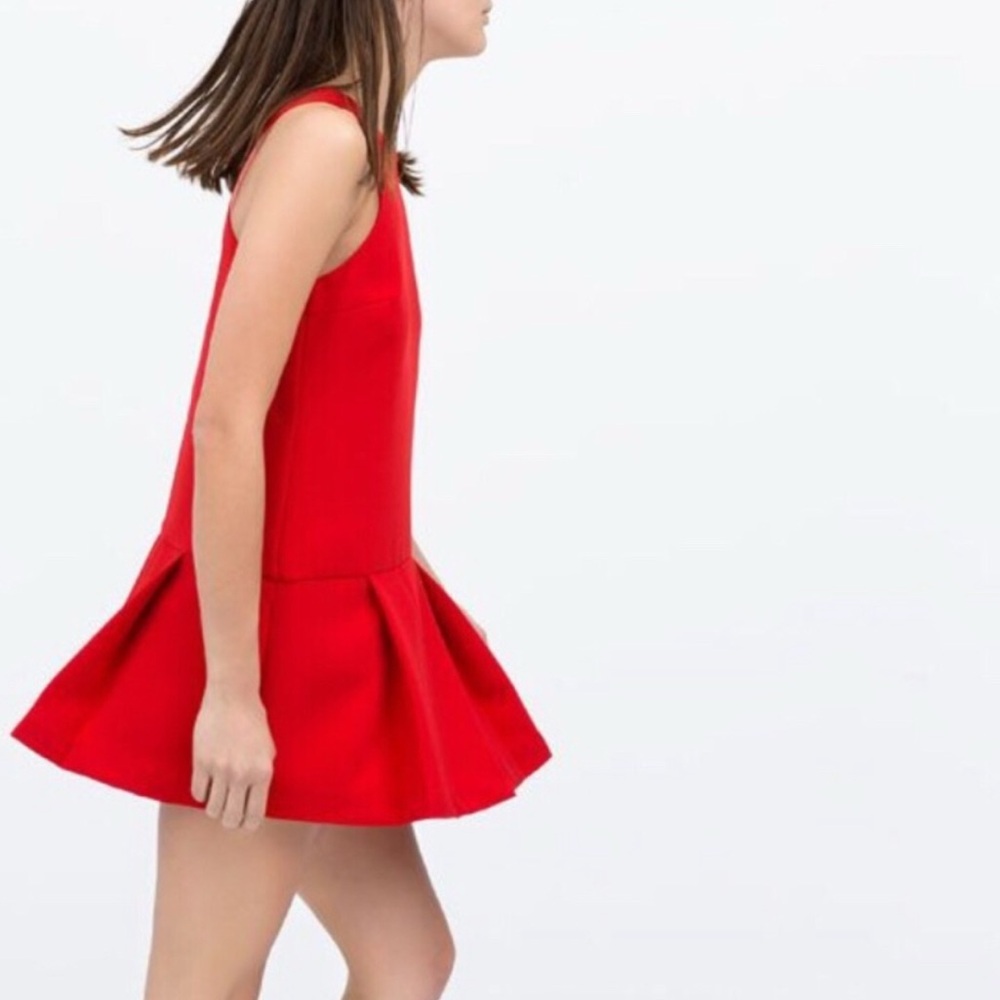Zara Vibrant Red Trafaluc Sleeveless Romper - Picture 1 of 4